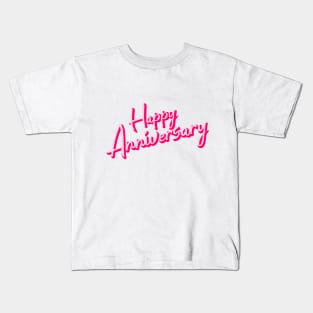 Happy Anniversary Pinky Kids T-Shirt